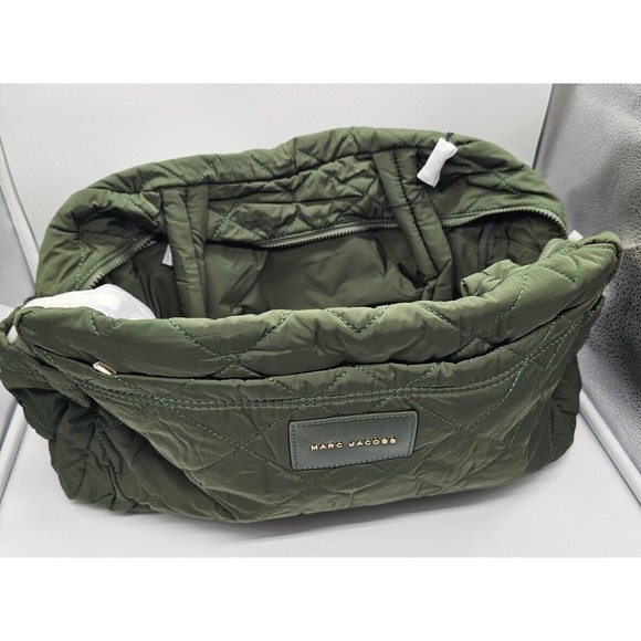 Marc Jacobs Quilted Nylon Medium Weekender Travel Bag Dark Green New ML2… - Picture 4 of 14